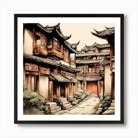 streets of seoul Art Print