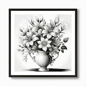 Flowers In A Vase 87 Art Print