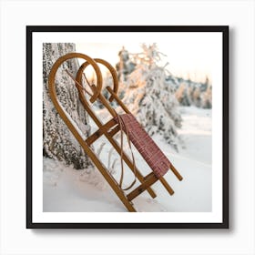 Winter Sleigh 1 Art Print