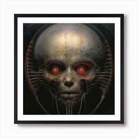 Alien Skull Art Print