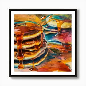 Pancakes With Syrup 3 Art Print