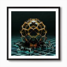 Fractal Sphere 1 Art Print