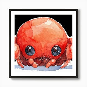 Red Spider Art Print