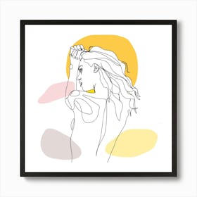 Thank You Portrait Of A Woman Art Print