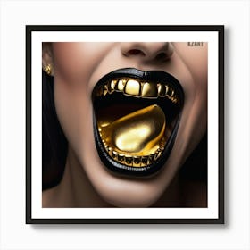 Gold Teeth 2 Art Print