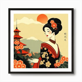 Geisha 35 Art Print