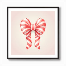 Christmas Bow Art Print