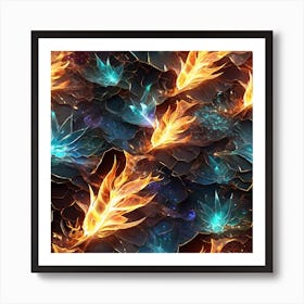 Fire Wallpaper Art Print