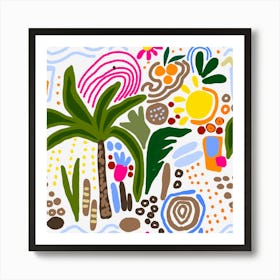 Tropical Scene Art Print