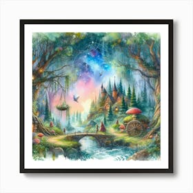 Fairytale Forest 5 Art Print