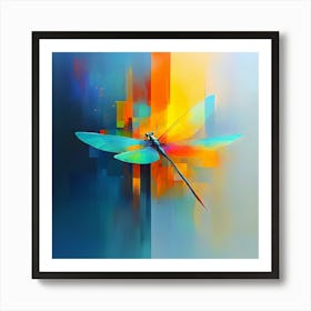 Dragonfly Painting Art Print