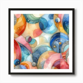 Field of Spheres Art Print