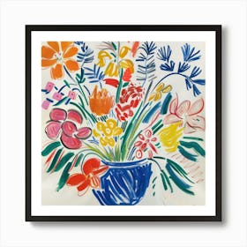 Spring Flowers Painting Matisse Style 8 Art Print
