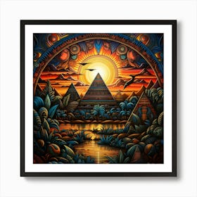 Pyramids 3 Art Print