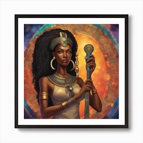 Divine Melanin Goddess 222 Art Print