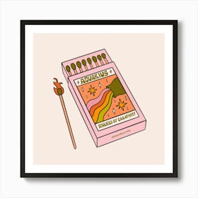 Aquarius Matchbox Art Print