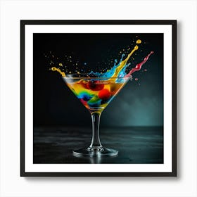 Colourful Cup 1 Art Print