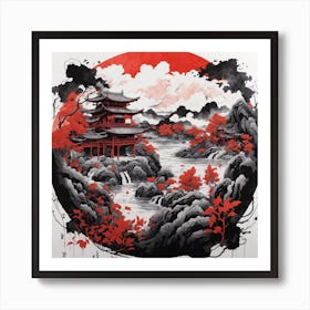 Asian Landscape Art Print