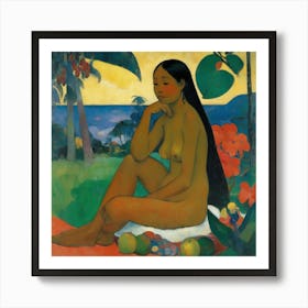 exotic eve by paul gauguin art Art Print
