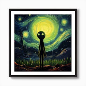 Alien Starry Wonder Art Print