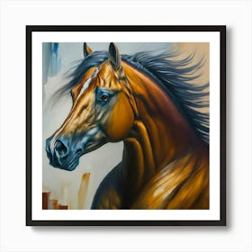 Oil Painting of a Horse Art Print