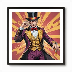 The Charismatic Ringmaster's Dazzling Showtime Art Print