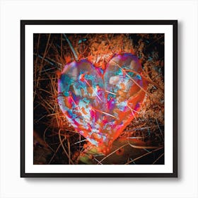 Cactus Heart Art Print