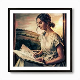 Jane Austen Art Print