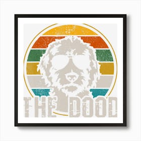 Goldendoodle The Dood Vintage Retro Dog Art Print