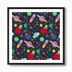 Space Background 2 Art Print