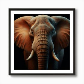 The Majestic African Elephant: A Symbol of Strength, Resilience, and the Beauty of the Natural World Art Print