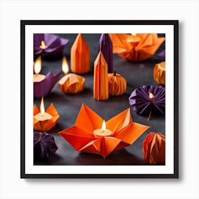 Origami Paper Lanterns Art Print