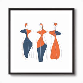 Three Humans Art Print