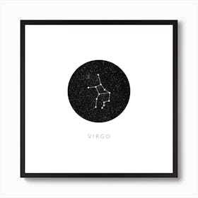 Virgo Constellation Square Art Print