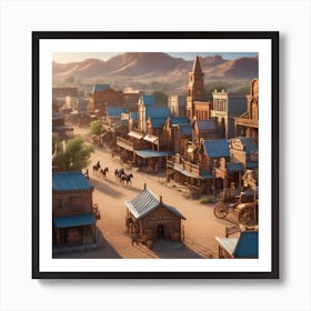 Old West Town 37 Art Print