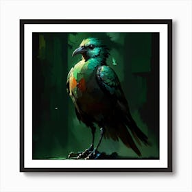 Crow bird Art Print