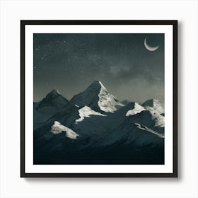 A Night In The Mountains (3) 1 Art Print