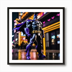 Batman Action Figure cvf Art Print