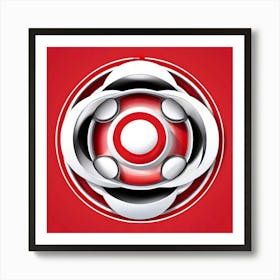 Circle Round Shape Design Graphic Symbol Icon Geometry Figure Form Symmetry Balance Circ 1 Art Print
