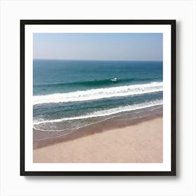 Aerial View Of The Beach 10 Art Print