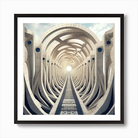 Light Tunnel Art Print