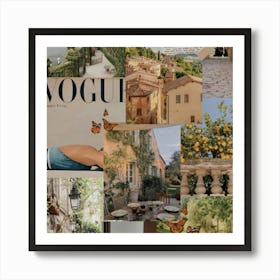 Vogue Magazine Collage Art Print