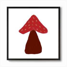 Red Mushroom Art Print