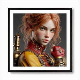 Steampunk Girl 24 Art Print