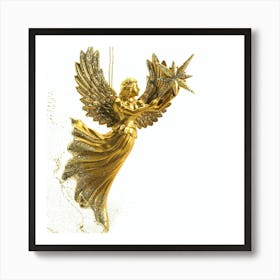 Angel Holding A Star Art Print