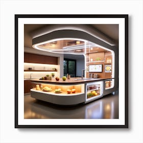 Modern Kitchen Design 10 Art Print