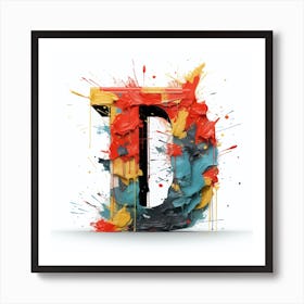 Letter D Art Print