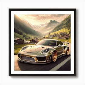 Porsche 911 Gt3 Rs Art Print