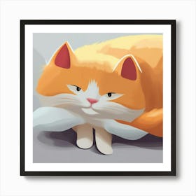 Orange Cat Affiche