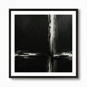 Black And White Cross Art Print